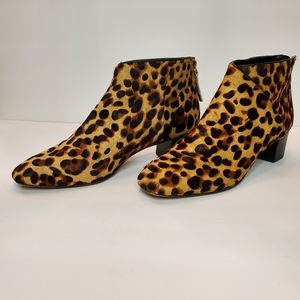 NINE WEST animal print booties